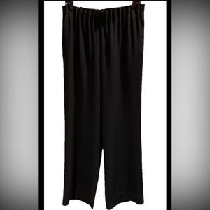 Strenesse Women’s Black Dress Pants Wide Leg Elastic Waist Size 6